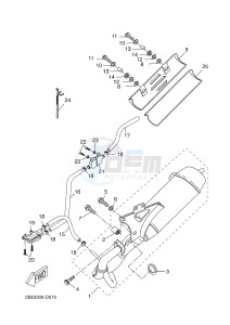 CW50 BOOSTER SPIRIT (5WWW 5WWW) drawing EXHAUST