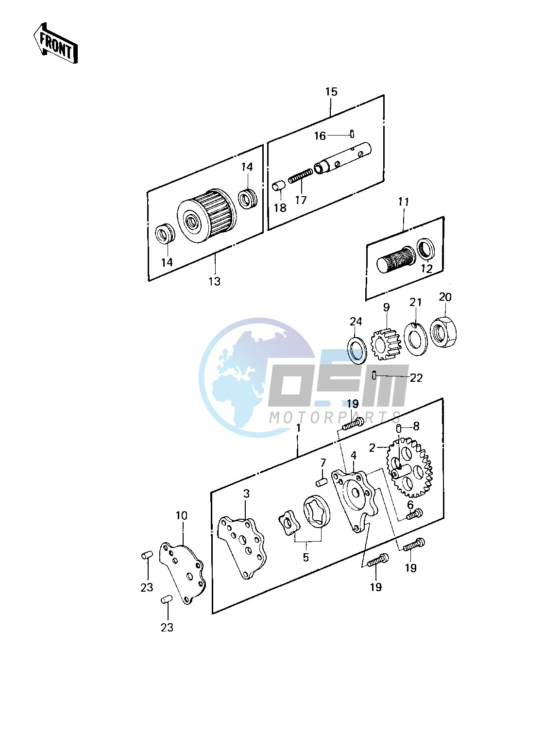 OIL PUMP_OIL FILTER -- 81-82 KLT200-A1_A2_A3- -