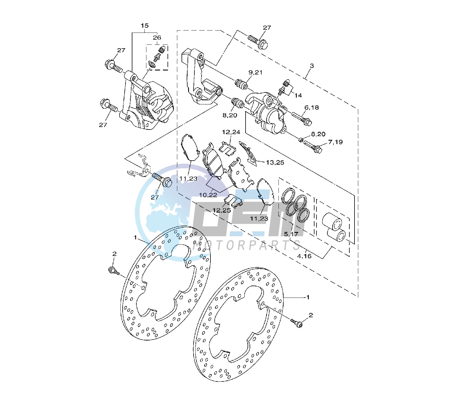 FRONT BRAKE CALIPER