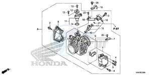 TRX500FM2E TRX500FM2 U drawing THROTTLE BODY