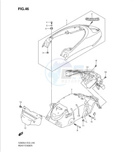 VZ800L0 drawing REAR FENDER