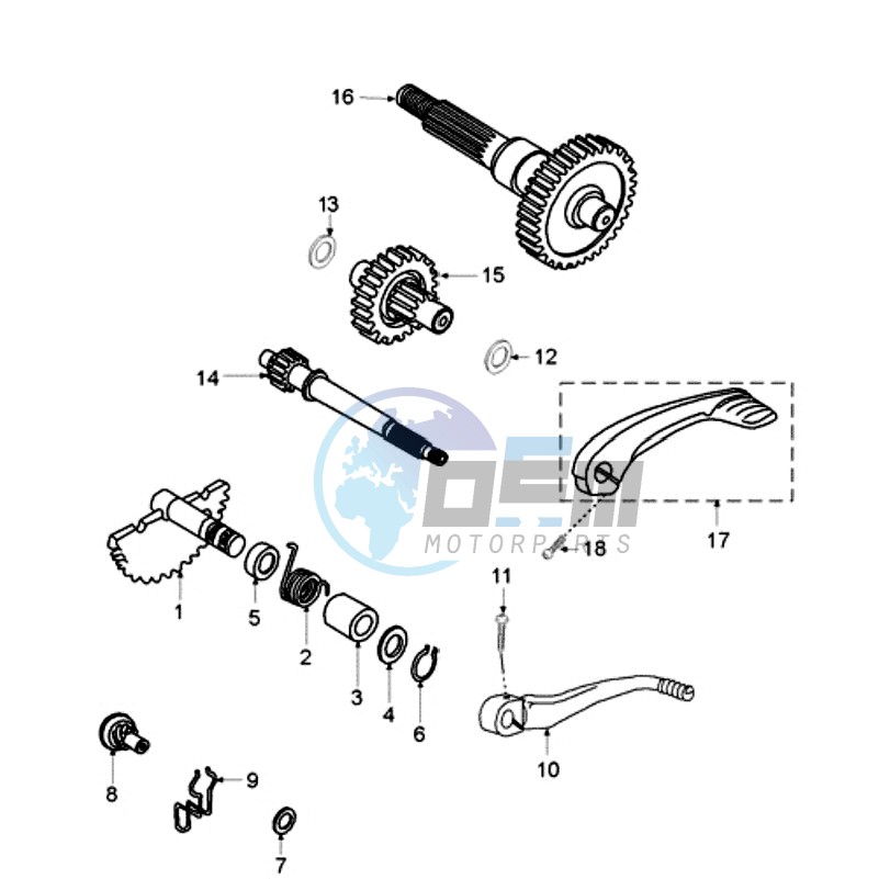 DRIVE SHAFTS / KICKSTARTER