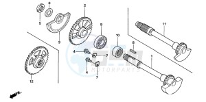 TRX450R drawing BALANCER