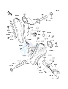 VN1600 MEAN STREAK VN1600B6F GB XX (EU ME A(FRICA) drawing Camshaft(s)/Tensioner