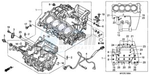 CB600FA39 UK - (E / ABS MKH ST) drawing CRANKCASE