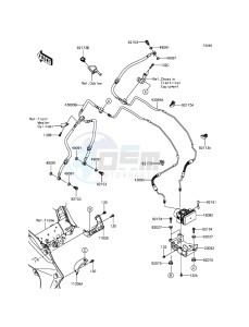 VERSYS 1000 KLZ1000BGF FR GB XX (EU ME A(FRICA) drawing Brake Piping