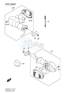 GSR750 EU drawing TURNSIGNAL LAMP