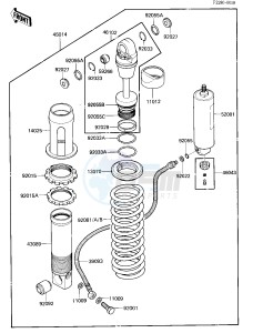 KX 500 A [KX500] (A2) [KX500] drawing SHOCK ABSORBER -- 84 A2- -