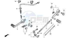 VTR1000F FIRE STORM drawing PEDAL