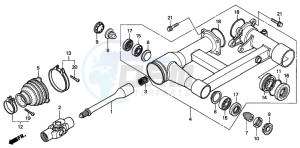 TRX250 TRX250 FOURTRAX drawing SWINGARM