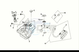 JET X 125I ABS (XH12WX-EU) (E5) (M1) drawing FUEL TANK