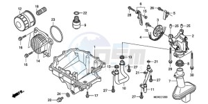 CBF600N9 France - (F / CMF) drawing OIL PAN/OIL PUMP