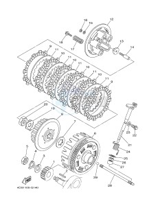 YFM250R YFM25RD RAPTOR 250 (1BTN 1BTP 1BTR) drawing CLUTCH