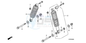 TRX420FAA Australia - (U) drawing REAR CUSHION