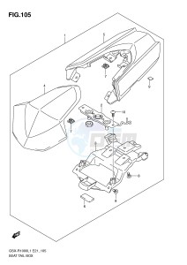 GSX-R1000 (E21) drawing SEAT TAIL BOX