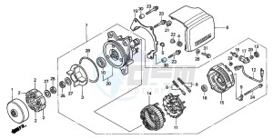 GL1500C F6C drawing GENERATOR