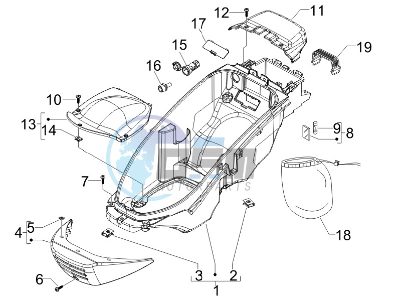 Helmet box - Undersaddle