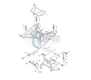 YW BW'S 125 drawing STAND AND FOOTREST