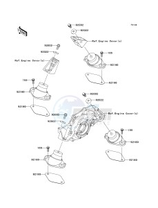 JT 1200 D [STX-12F] (D1-D1) D1 drawing ENGINE MOUNT