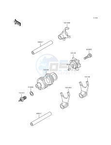 KL 650 B [TENGAI] (B2-B3) [TENGAI] drawing CHANGE DRUM_SHIFT FORK