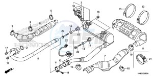 TRX680FAE TRX680 Europe Direct - (ED) drawing EXHAUST MUFFLER