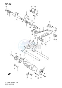 DL1000 (E3-E28) V-Strom drawing GEAR SHIFTING