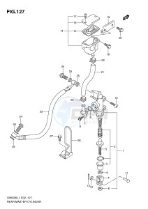 SV650S (E2) drawing REAR MASTER CYLINDER (SV650SL1 E24)