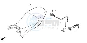 CBR1100XX SUPER BLACKBIRD drawing SEAT