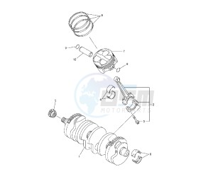 FZ1 1000 drawing CRANKSHAFT AND PISTON