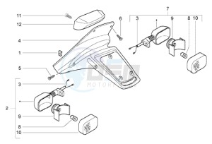 NRG 50 power DD drawing Rear tail lamp