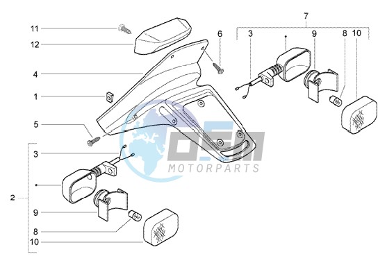 Rear tail lamp