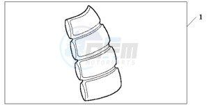 CBF1000S9 Europe Direct - (ED) drawing TANK PAD 2