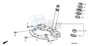 XL1000VA9 France - (F / ABS CMF) drawing STEERING STEM