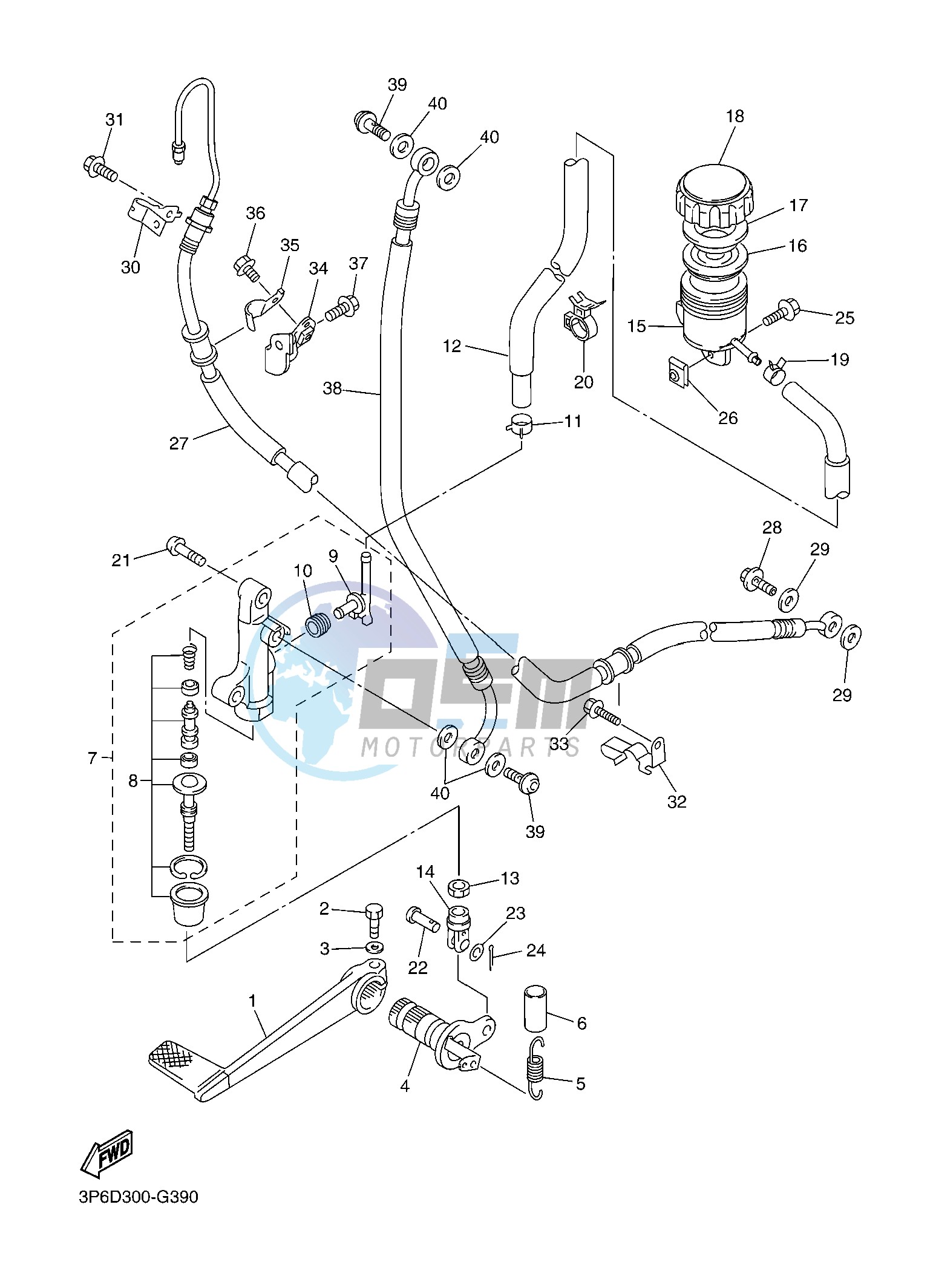 REAR MASTER CYLINDER