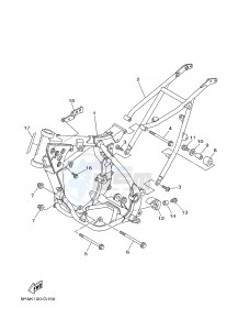 YZ85 YZ85LW (1SP1 1SP3) drawing FRAME