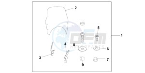 CBF600N9 UK - (E / MKH) drawing FLY SCREEN