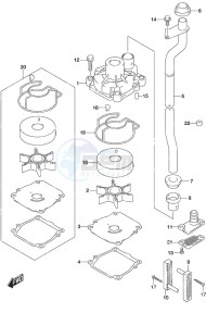 DF 60A drawing Water Pump High Thrust