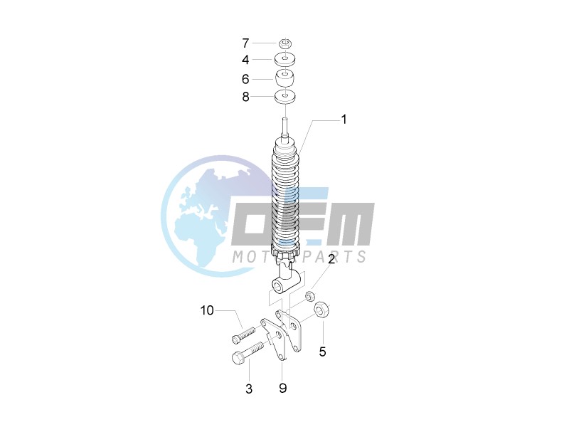 Rear suspension - Shock absorber - s