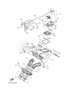 MT07A MT-07 ABS 700 (1XB5 1XB7) drawing INTAKE