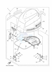 FL225BETX drawing FAIRING-UPPER