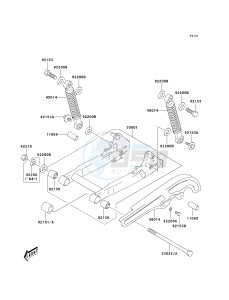 KDX 50 A (A1-A3) drawing SWINGARM