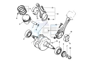 XV VIRAGO 1100 drawing CRANKSHAFT PISTON