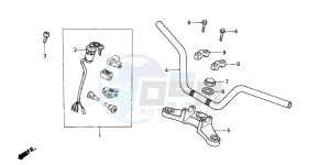 CG125 drawing HANDLE PIPE/TOP BRIDGE