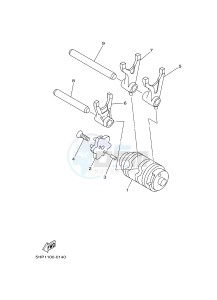 TT-R125 TT-R125LWE (19CW 19CX) drawing SHIFT CAM & FORK