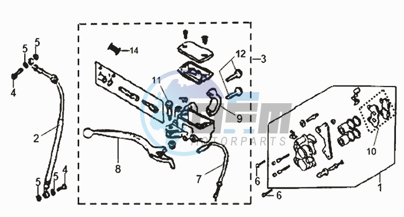 BRAKE CALIPER FOR / BRAKE LEVER / BRAKE LINES