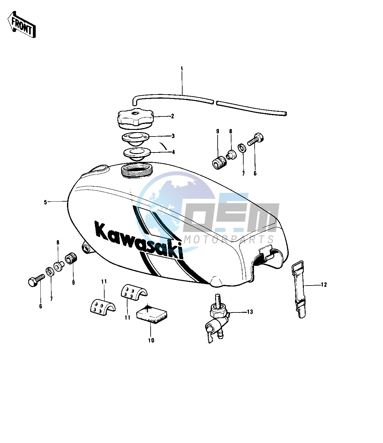 FUEL TANK -- 74-76 KX125_A_A3- -