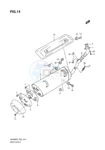 AN400 ABS BURGMAN EU-UK drawing MUFFLER