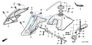 CRF100FB drawing FUEL TANK