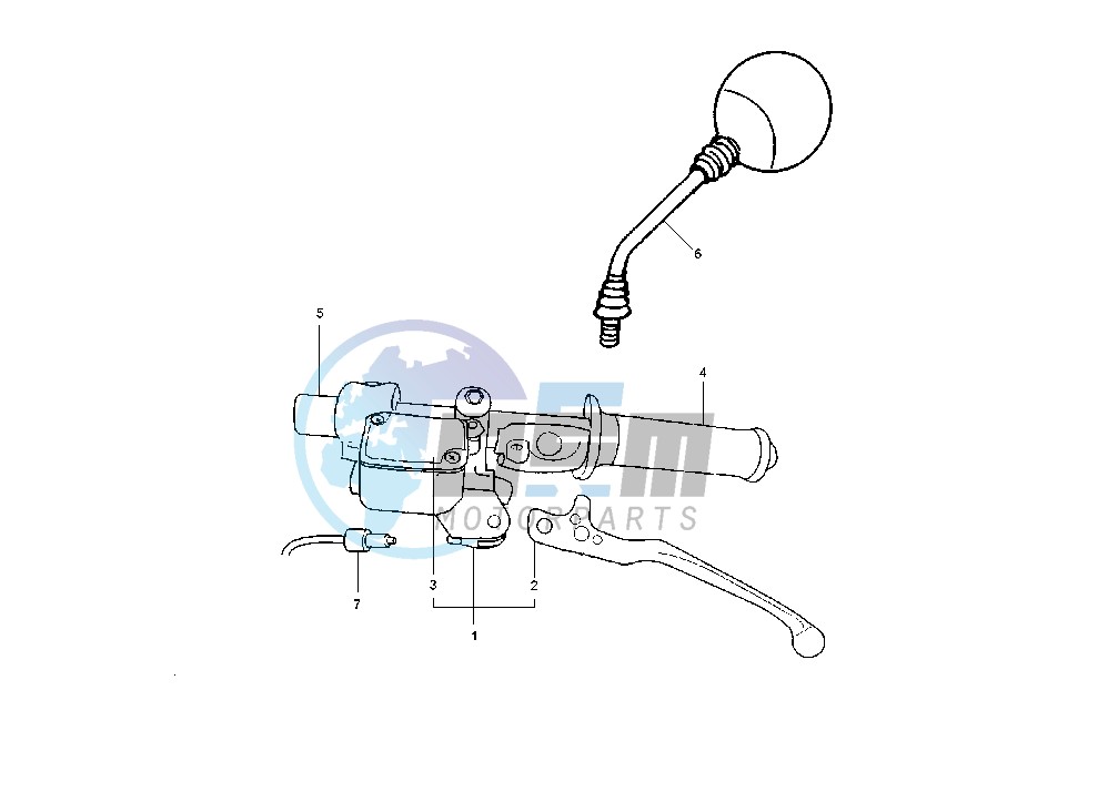 Rear master cylinder