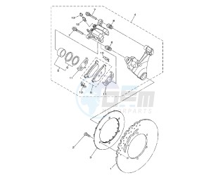 XTZ SUPER TENERE 1200 drawing REAR BRAKE CALIPER